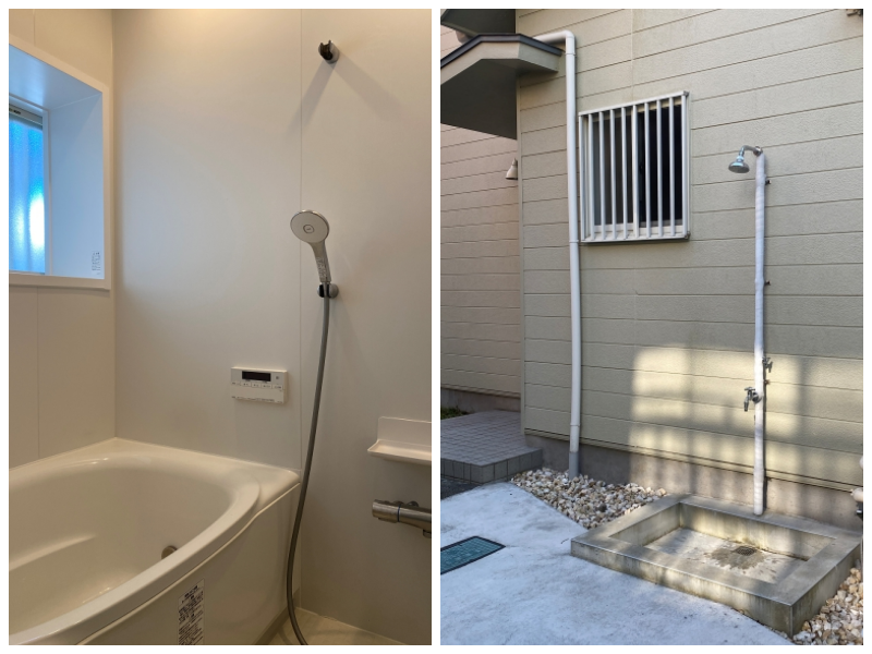 横須賀市秋谷一丁目の賃貸物件/浴室│外シャワー付き