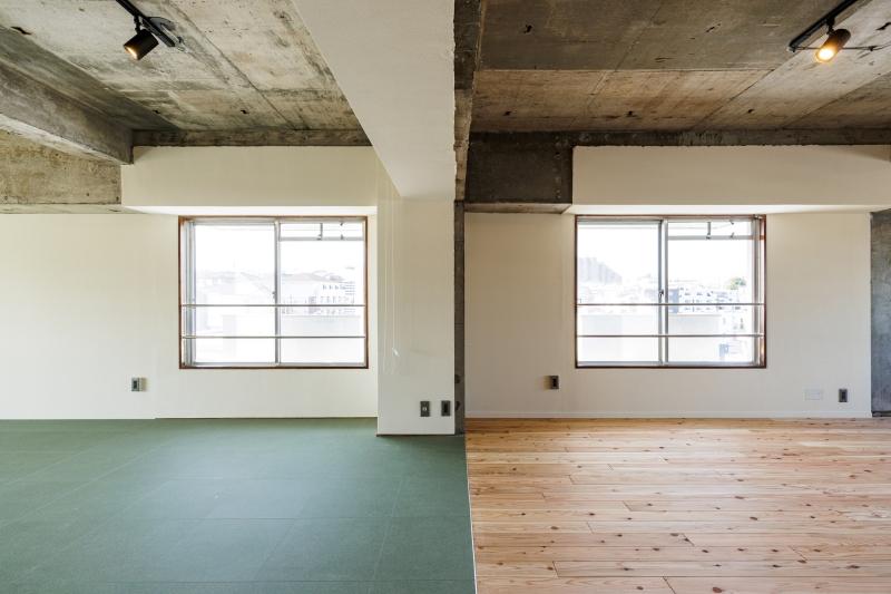 横浜市神奈川区松本町三丁目の賃貸物件/LDK｜床や天井、壁の仕上げの違いがよく分かる一枚