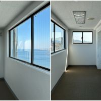 横須賀市秋谷一丁目の売買物件/エレベーターホールからも海見え！