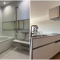 横須賀市秋谷一丁目の売買物件/左：浴室｜右：キッチン