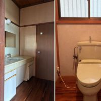 三浦市初声町高円坊の売買物件/左：洗面所｜右：トイレ