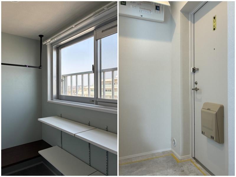 藤沢市鵠沼海岸五丁目の売買物件/玄関の奥の収納｜玄関