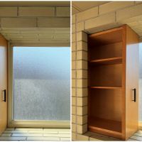 藤沢市辻堂元町三丁目の賃貸物件/キッチンのタイル壁にピッタリはめ込まれた隠れ収納。遊び心のあるディテールが随所に散りばめられています