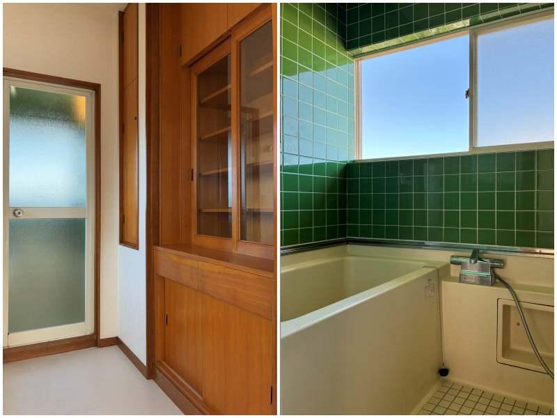 藤沢市辻堂元町三丁目の賃貸物件/左：脱衣所｜右：浴室