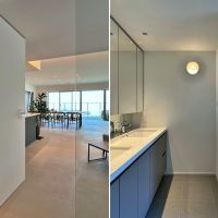 横須賀市秋谷一丁目の賃貸物件/壁面や扉の関係が素敵な設計だなと感じます（内装デザイン：studio YOCHI）