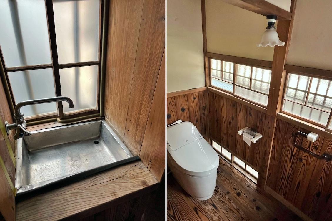 鎌倉市坂ノ下の賃貸物件/左の1階トイレの手洗いがとてもいい