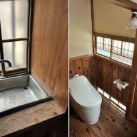 鎌倉市坂ノ下の賃貸物件/左の1階トイレの手洗いがとてもいい