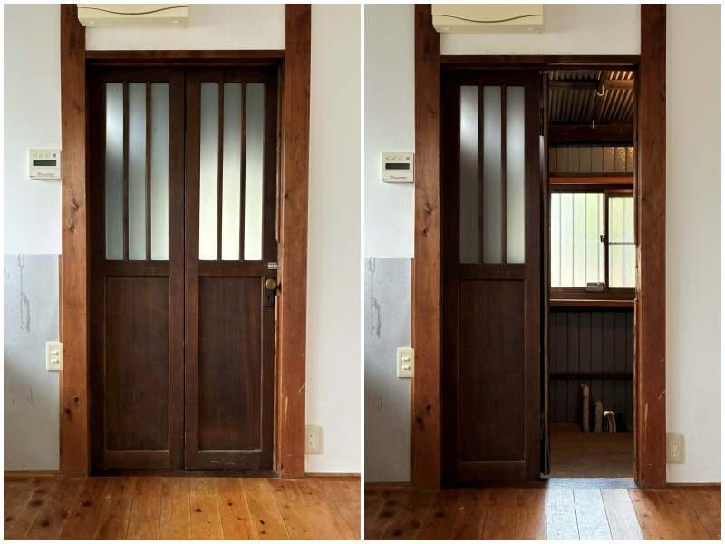 三浦郡葉山町長柄の賃貸物件/外収納への扉も渋い！