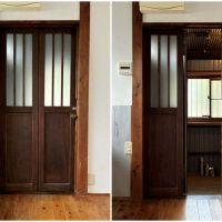 三浦郡葉山町長柄の賃貸物件/外収納への扉も渋い！