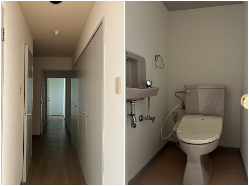 鎌倉市由比ガ浜三丁目の賃貸物件/【1階】廊下（収納があります）｜トイレ