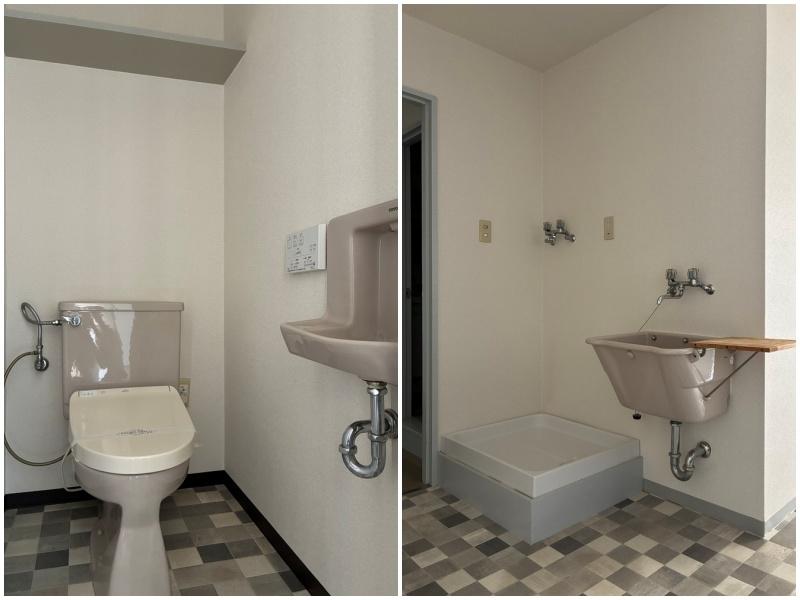 鎌倉市由比ガ浜三丁目の賃貸物件/【2階】トイレ｜洗濯機置き場