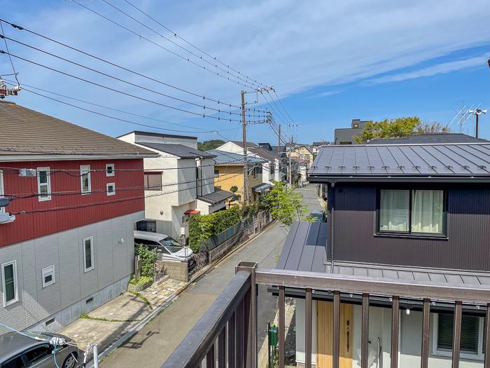 鎌倉市台四丁目の売買物件/既存建物西側の眺め