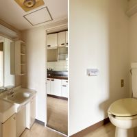 茅ヶ崎市茅ヶ崎二丁目の売買物件/左：もう一つの洗面｜右：トイレ