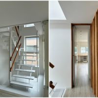 鎌倉市由比ガ浜三丁目の賃貸物件/階段が洒落ています｜廊下の右の部分はウォークインクローゼット