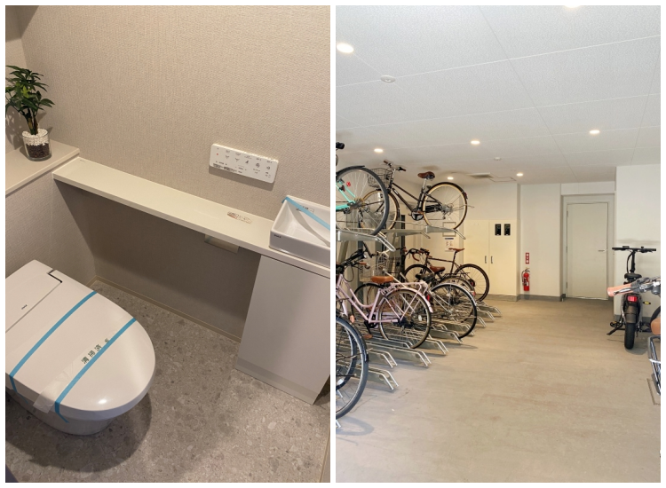 逗子市新宿一丁目の売買物件/トイレ│駐輪場
