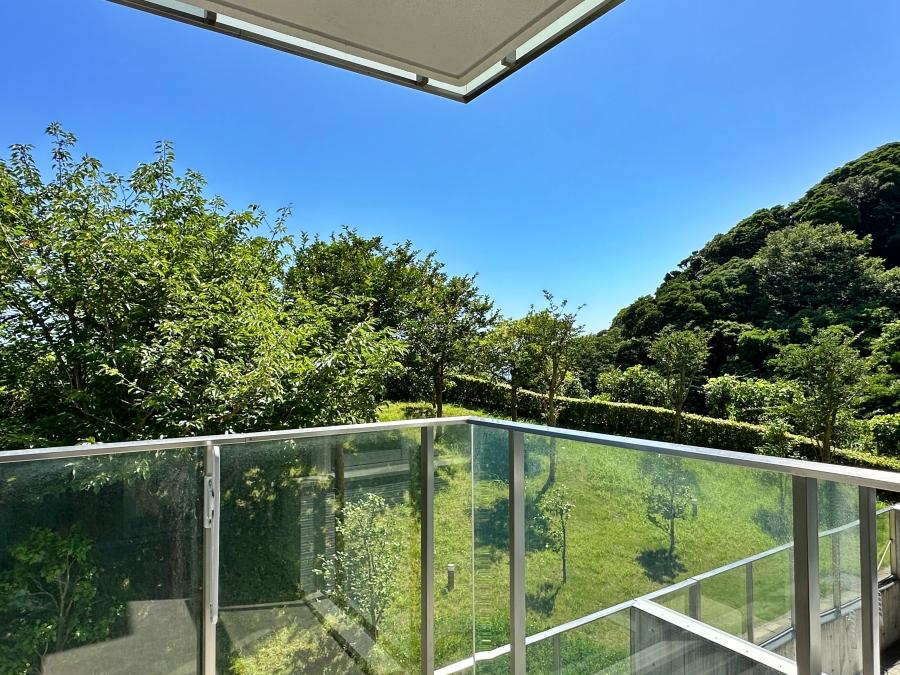 逗子市小坪五丁目の売買物件/バルコニー｜丘の上にいる感じがわかります