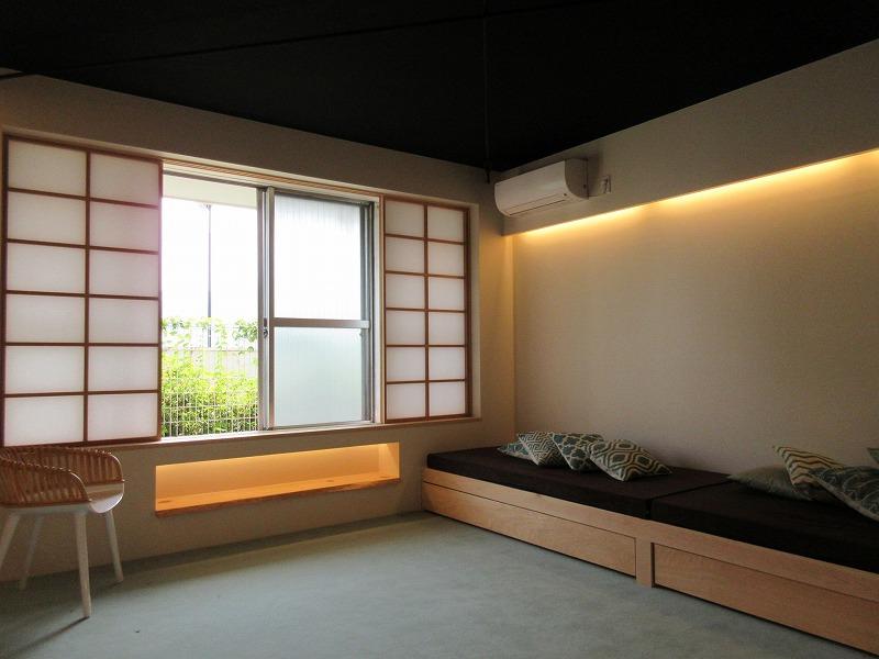 旅館のような内装
