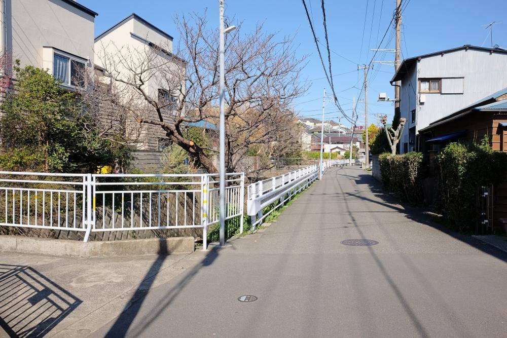小川沿いの道