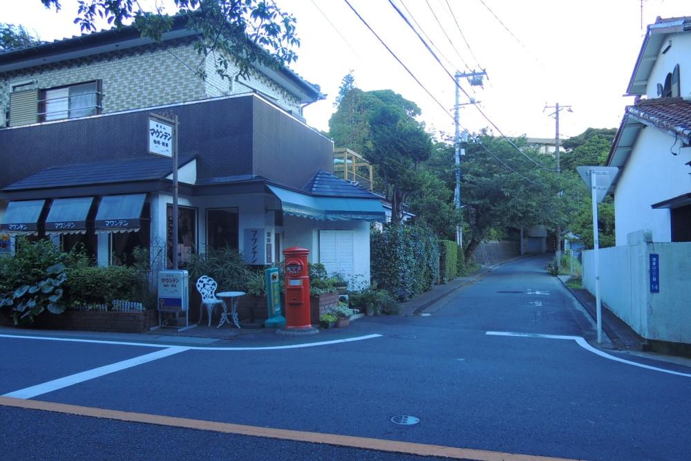さくら道からは「マウンテン」を目印に
