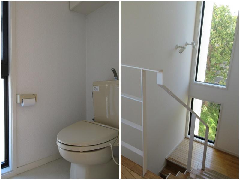 トイレは同タイプが1階2階それぞれに|階段