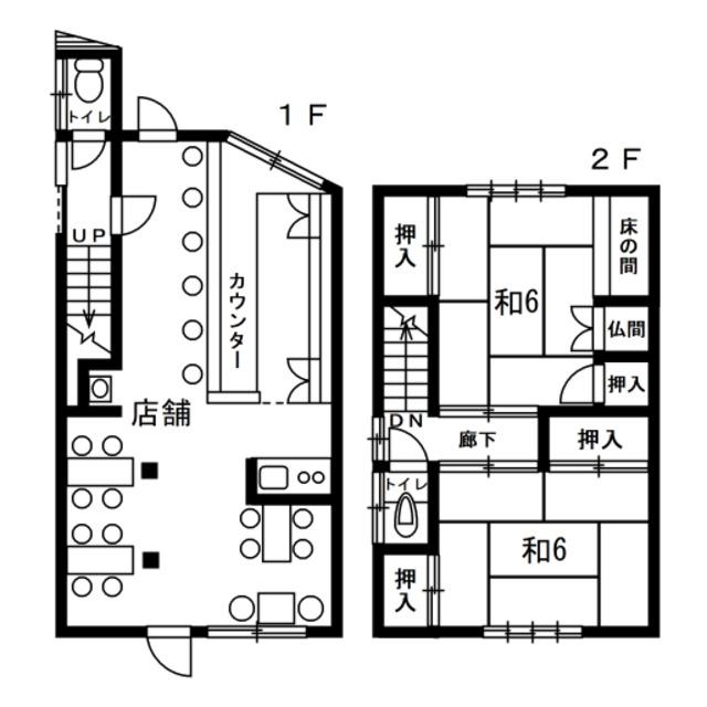 金沢市桜町の賃貸物件/平面図