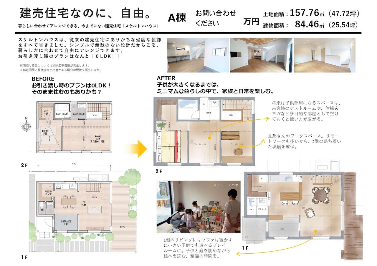 富山県富山市婦中町田島の売買物件/レイアウトは無限大！