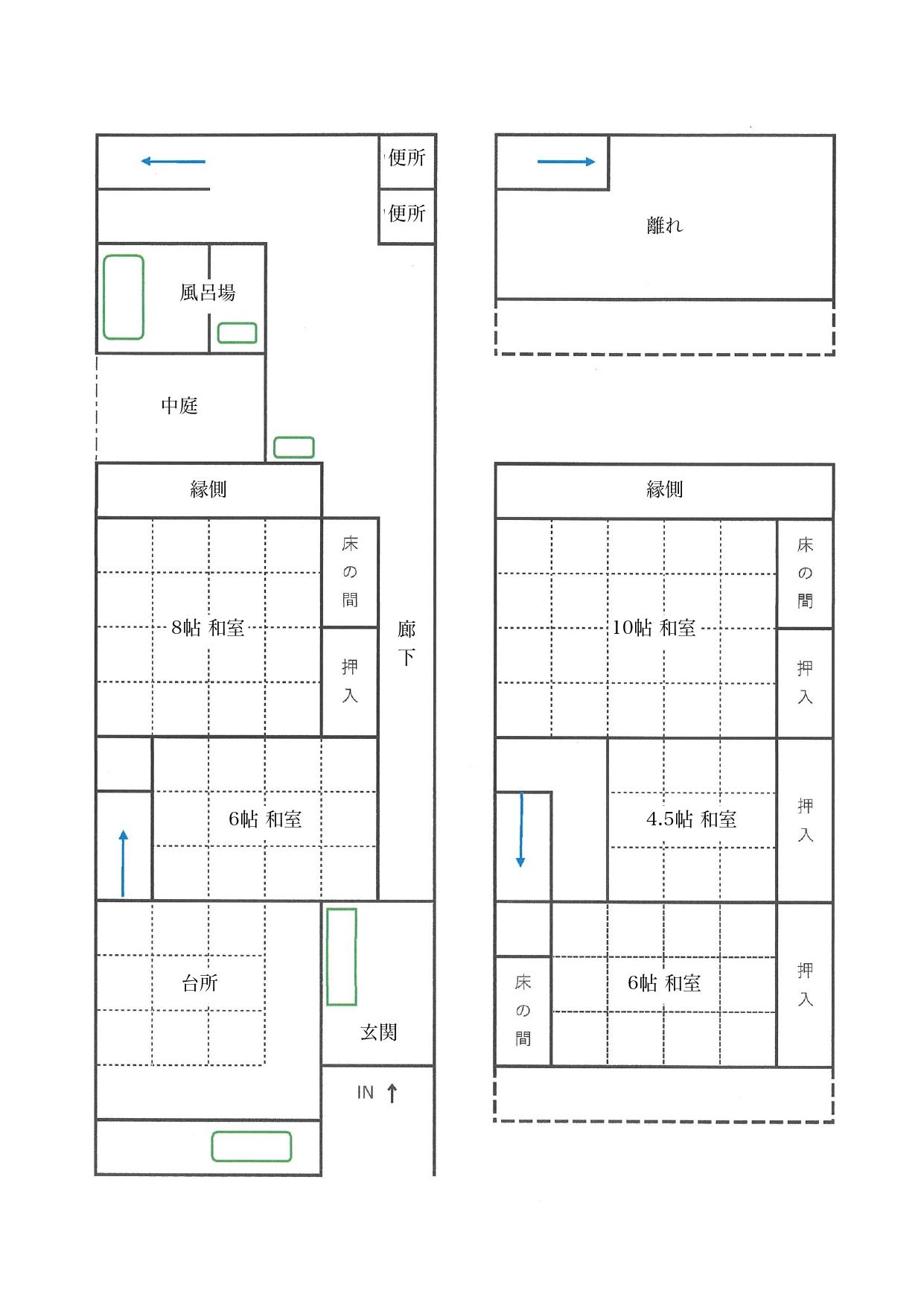 金沢市野町の売買物件/間取図