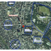 金沢市香林坊1丁目の賃貸物件/地理院地図  ビルを中心で見るとその街中度合いがより分かります