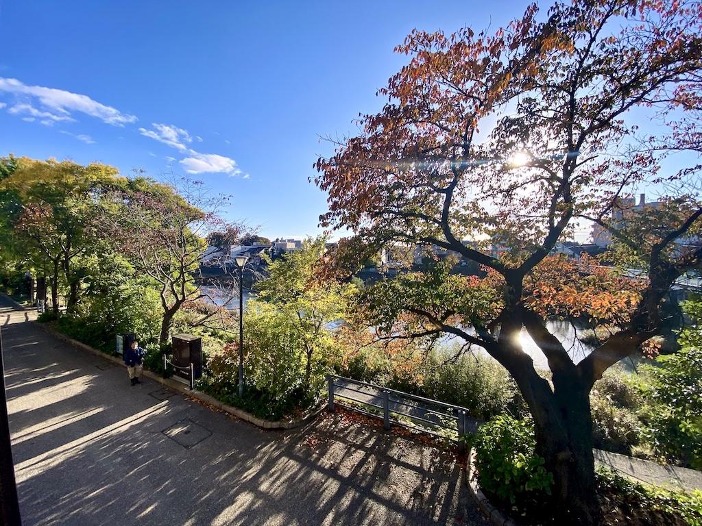 金沢市片町2丁目の賃貸物件/2階から見える犀川