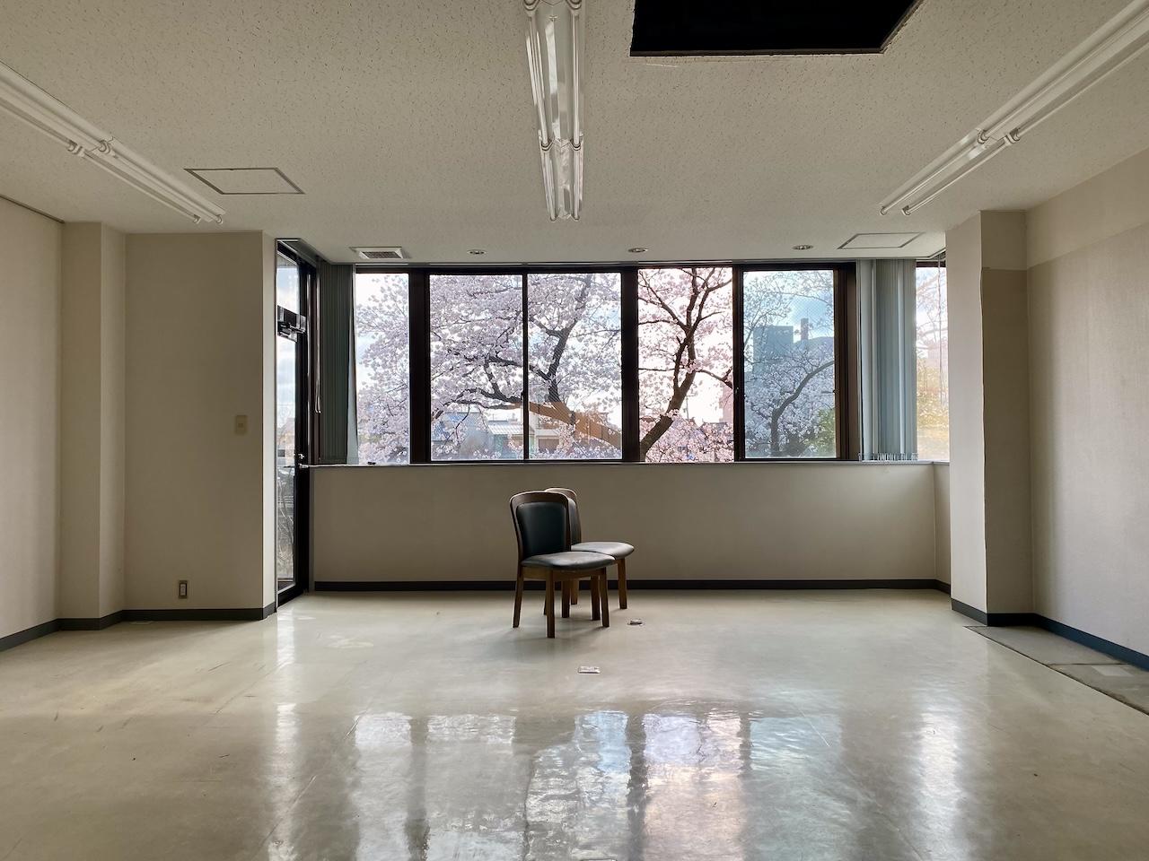 金沢市片町2丁目の賃貸物件/窓からは桜　花見気分を味わえます