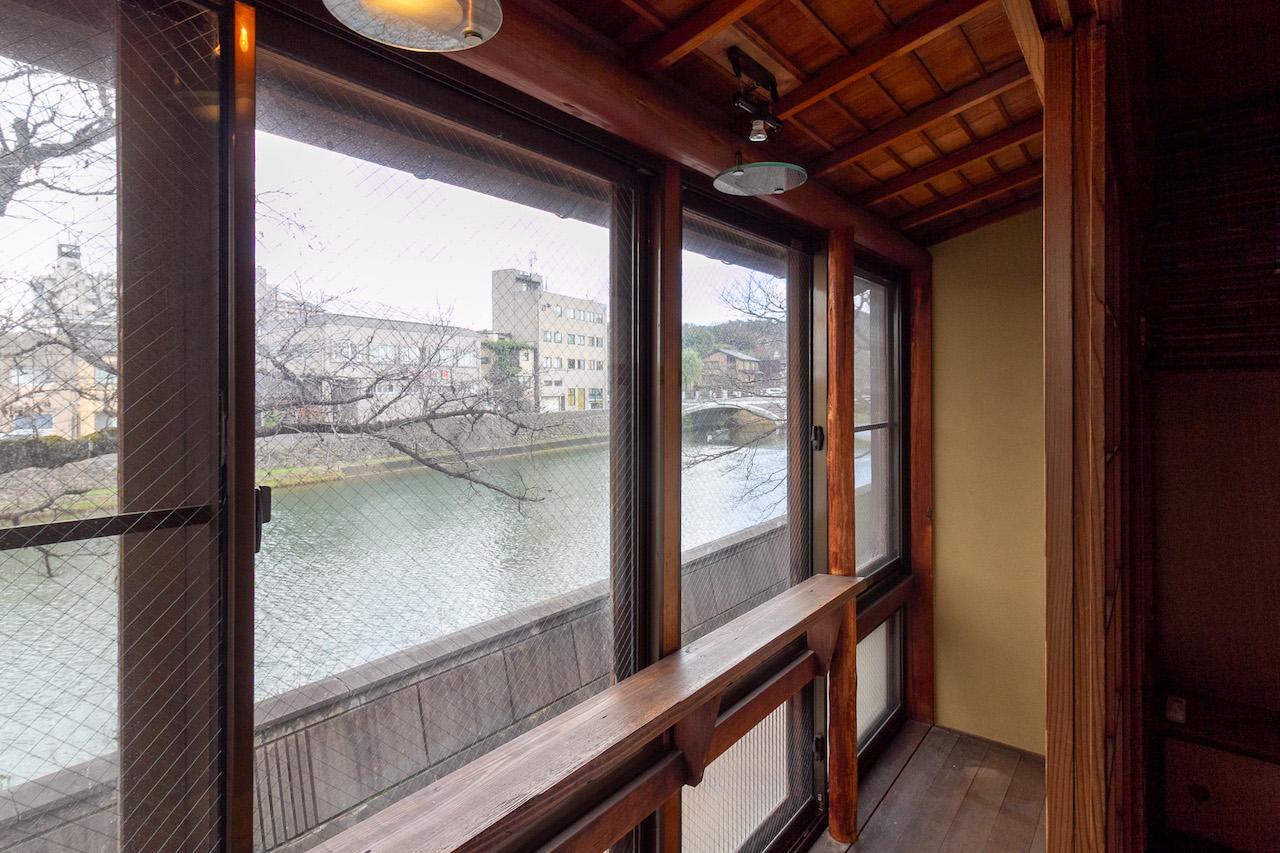 金沢市主計町の賃貸物件/2階からの景色