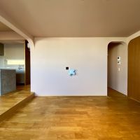 金沢市古府2丁目の売買物件/壁掛けテレビの裏にはウォークインクローゼットがあります