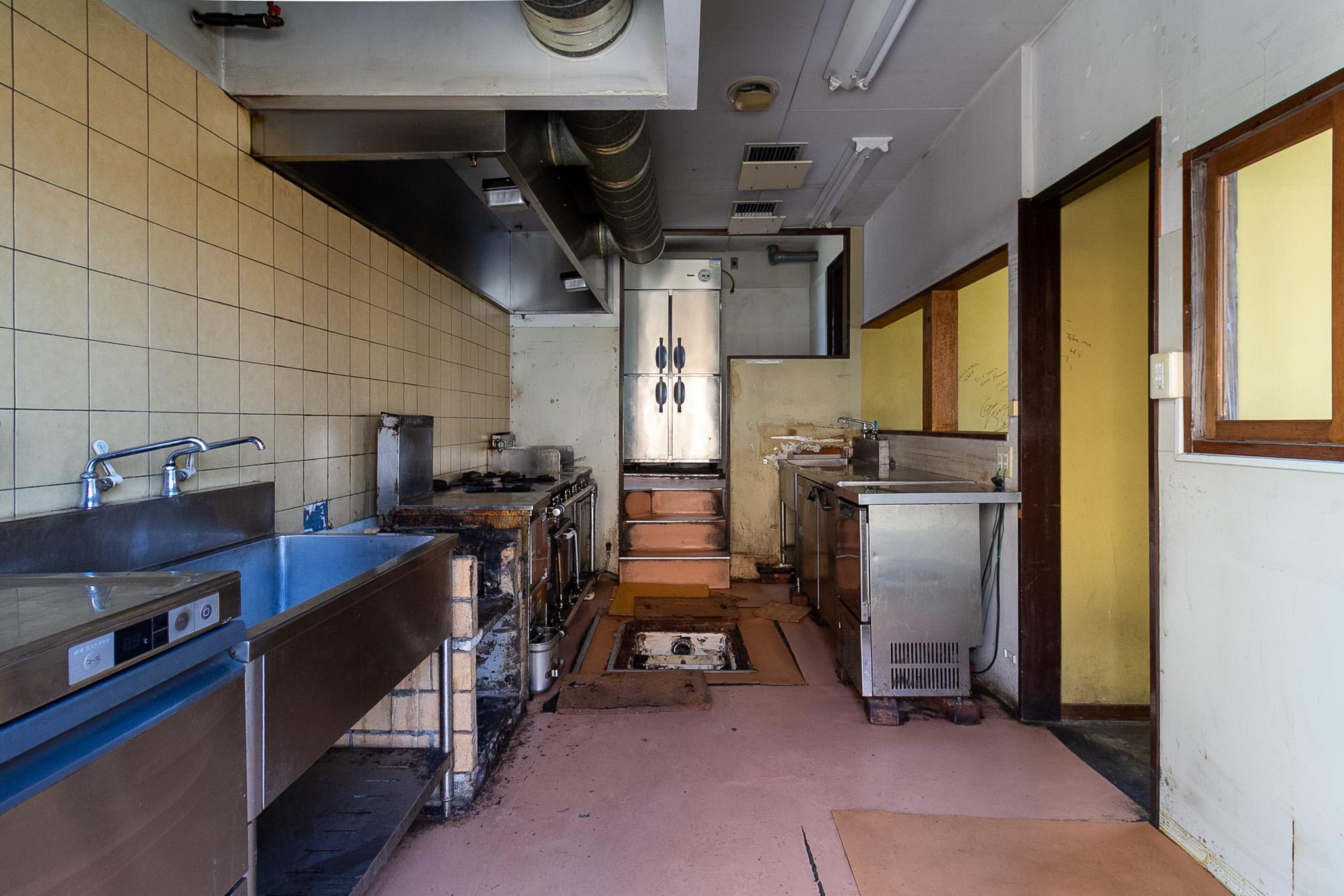 金沢市片町の賃貸物件/1階厨房　※厨房設備撤去予定