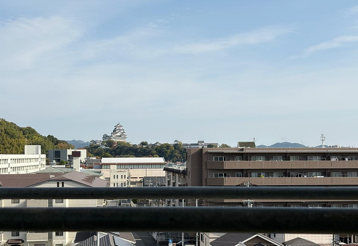 姫路市岩端町の賃貸物件/521号室のバルコニーからは姫路城