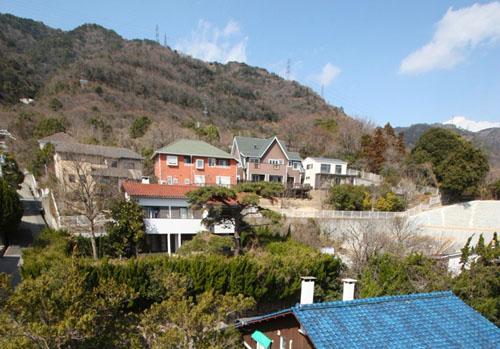 伯母野山エリアの風景