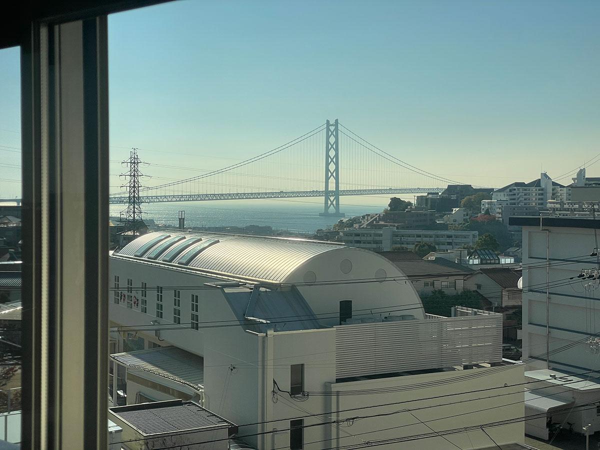 神戸市垂水区狩口台の賃貸物件/室内からも海