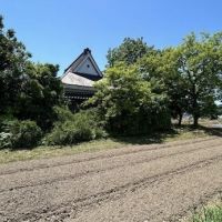 豊岡市清冷寺の売買物件/古民家のすぐ横に畑があります　※建物工事前の写真
