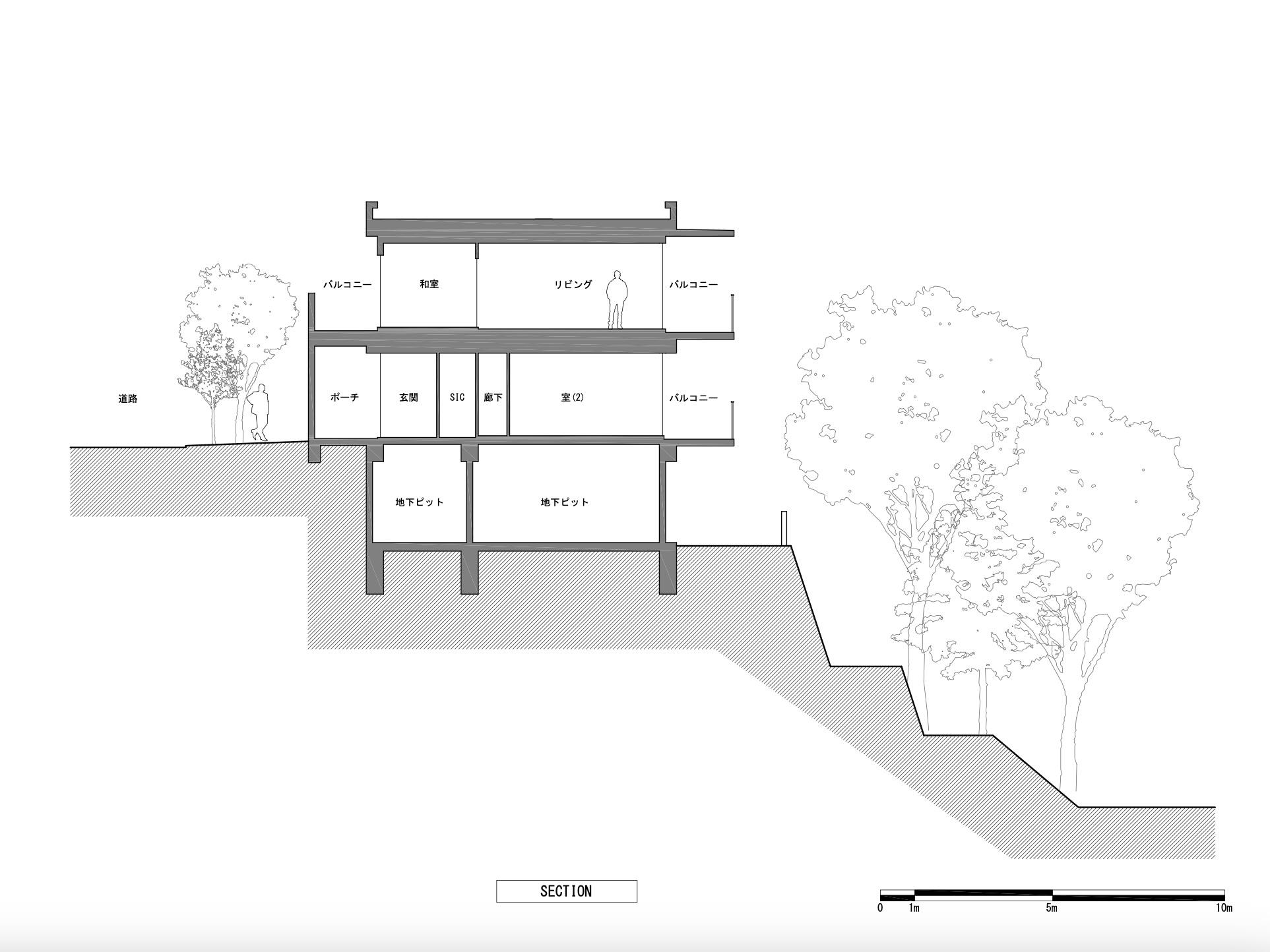 西宮市西平町の売買物件/イメージ断面図。こんな川沿いの暮らしはいかがでしょうか