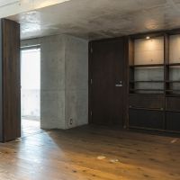 神戸市東灘区田中町の賃貸物件/下駄箱や扉、棚は可動式で間仕切りになります