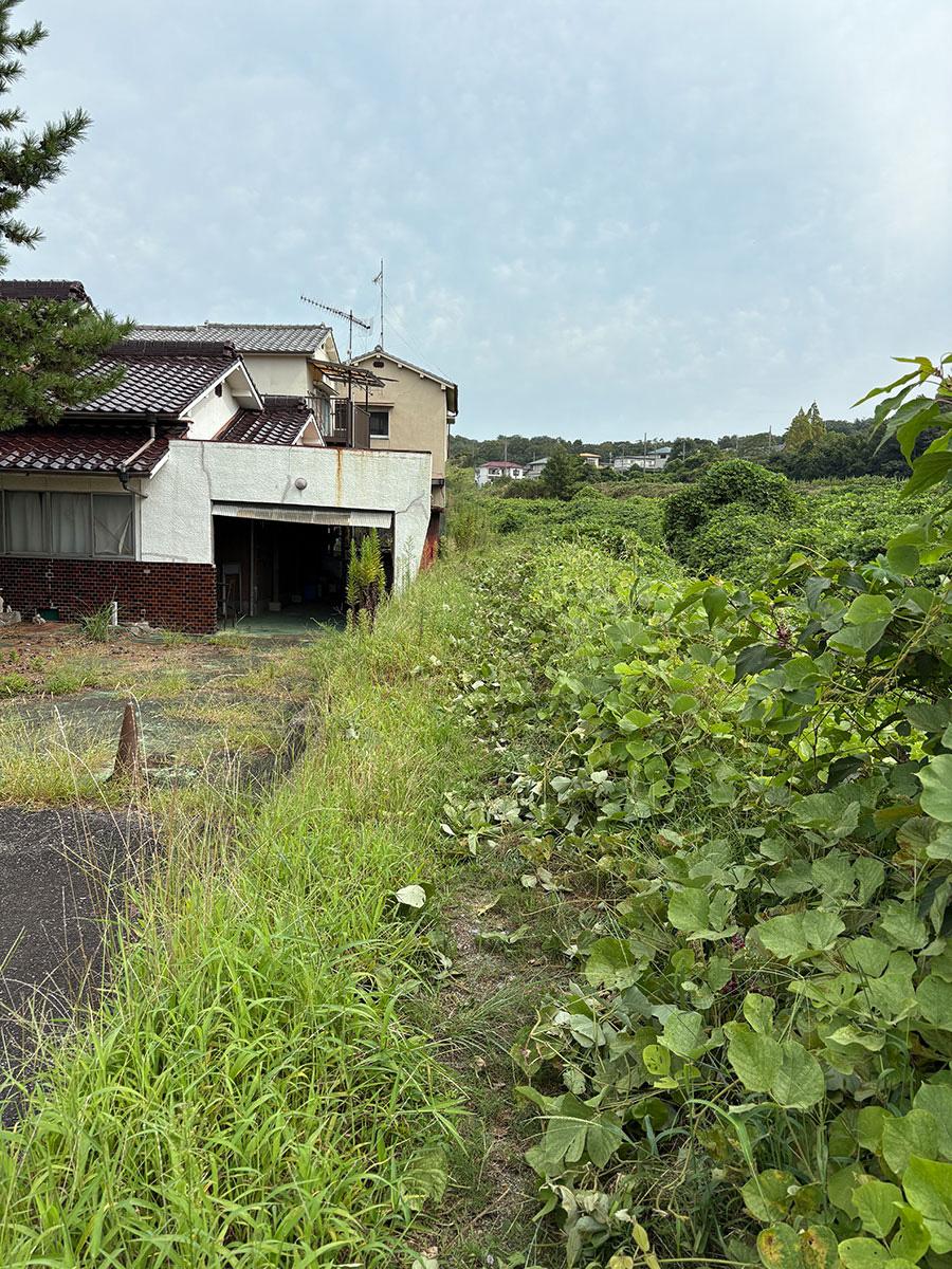 神戸市西区押部谷町福住の売買物件/この奥が物件。緑の小道。