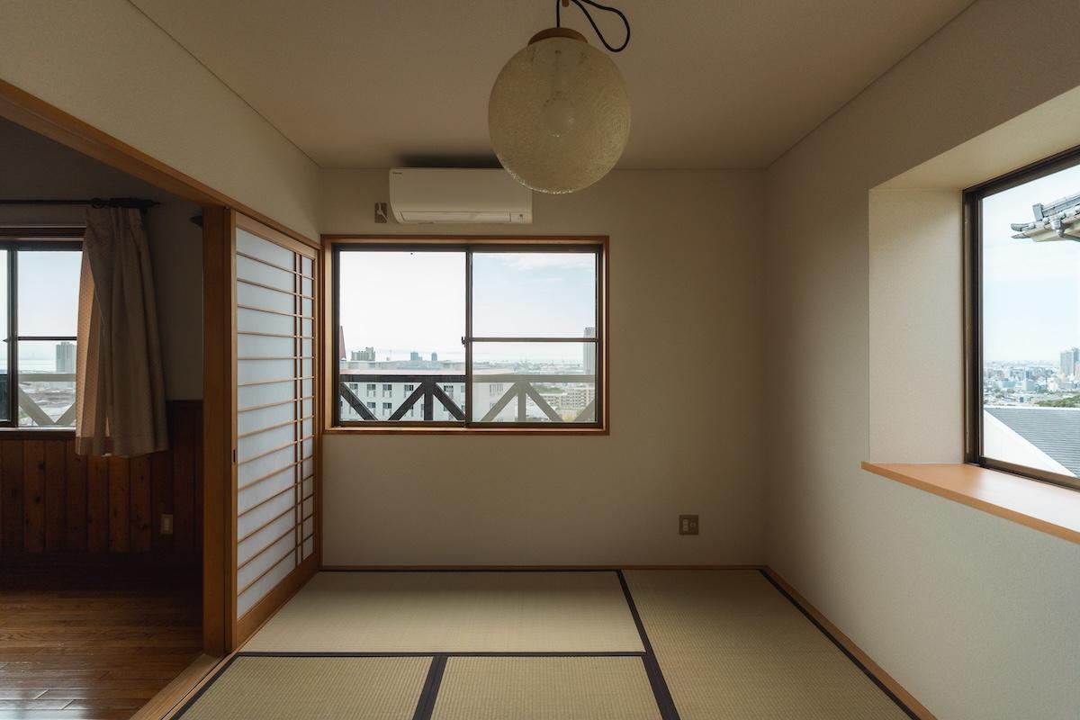 神戸市東灘区住吉山手の賃貸物件/和室からも眺望良し