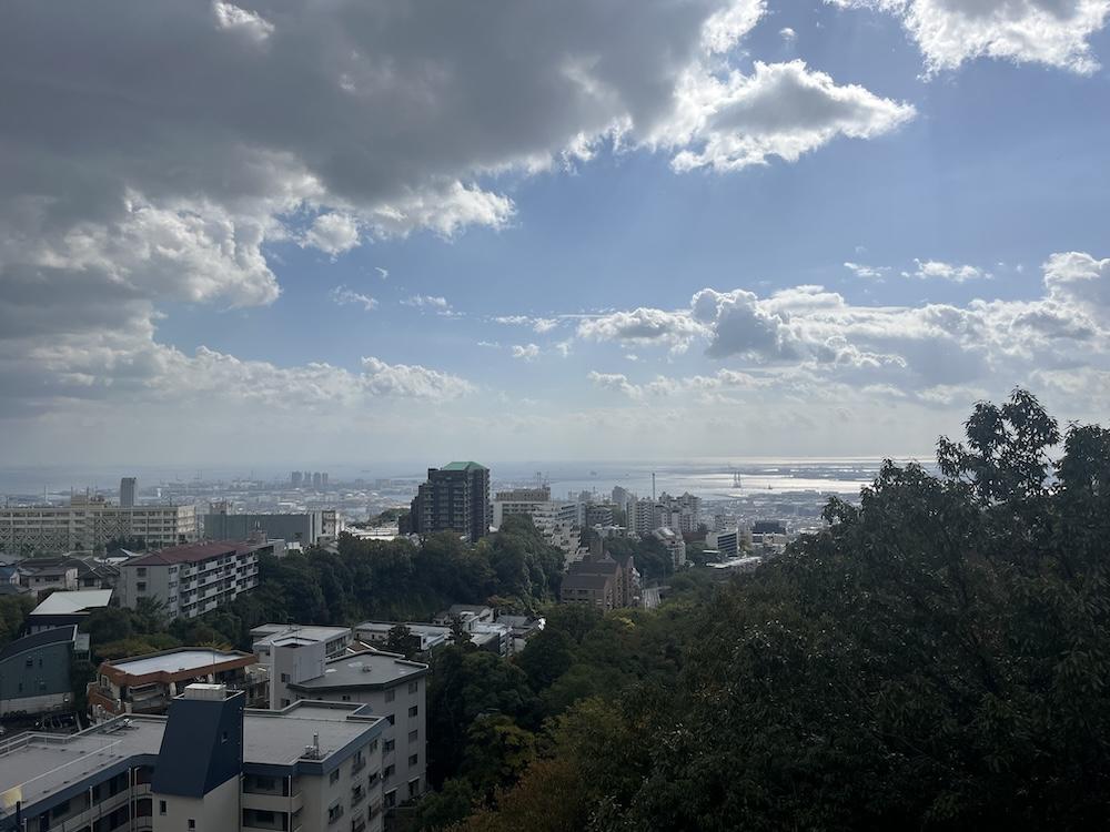 神戸市灘区篠原台の売買物件/大月大橋からの神戸港の眺め