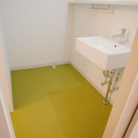 神戸市東灘区住吉台の売買物件/洗面、奥には洗濯機がおけます