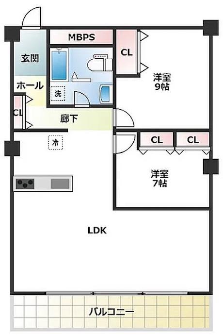 芦屋市奥池町の売買物件/シンプルな間取り、ホテルライクなセカンドハウスにも