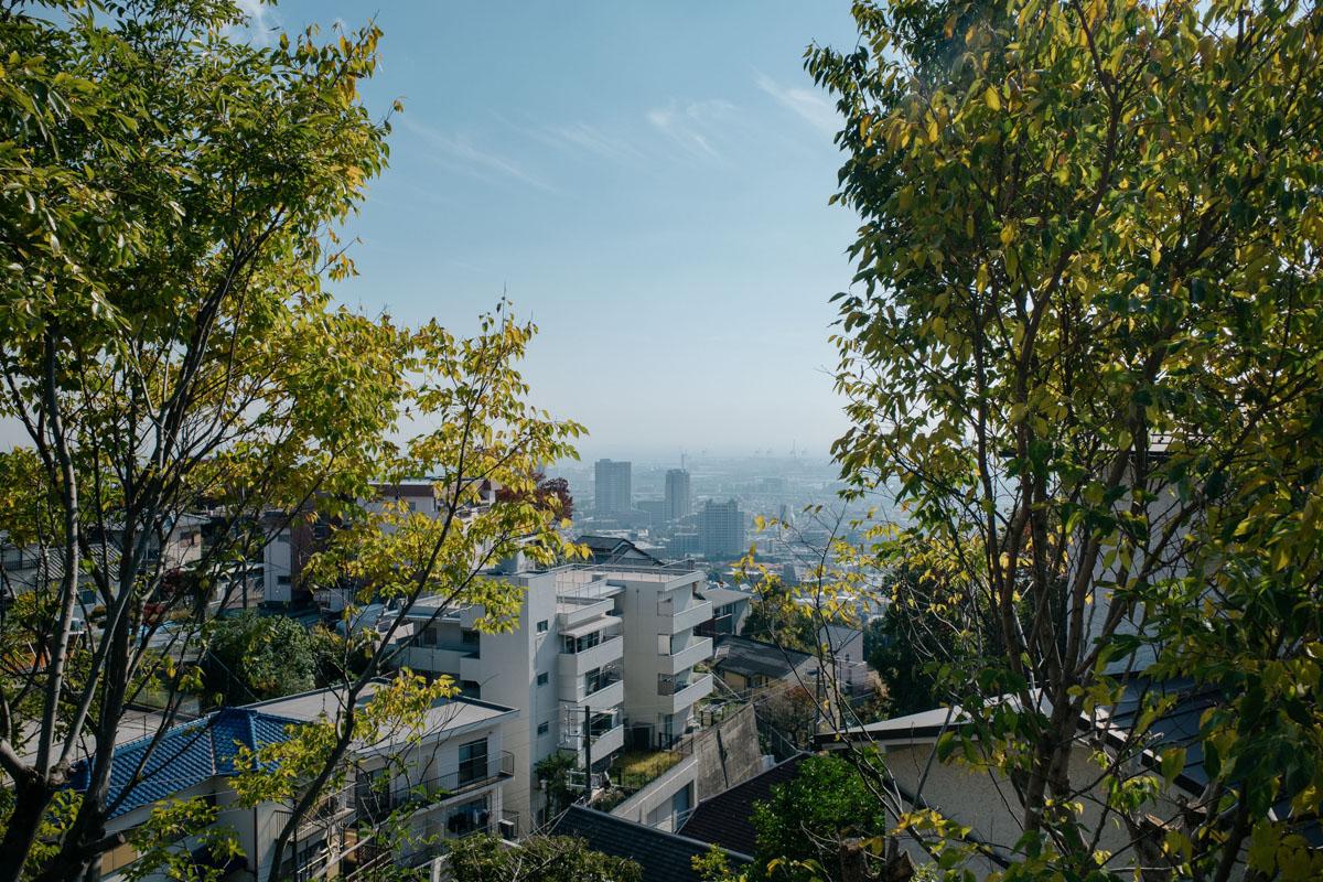 神戸市東灘区住吉山手の売買物件/町と海も