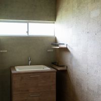 西宮市生瀬町の賃貸物件/水回りの壁もふんだんに和紙が使われています