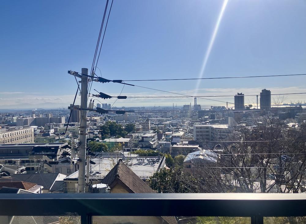 神戸市灘区寺口町の売買物件/海を望み、晴れた日には遠く和歌山の山並みまで見渡せることも