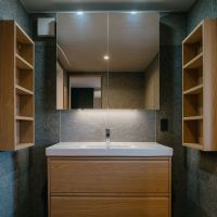 神戸市東灘区渦森台の売買物件/洗面もしっかりした収納があります