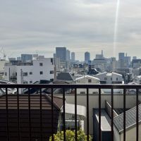 神戸市中央区北野町の賃貸物件/南向きのバルコニーの景色。市街を見おろす。