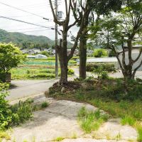 神戸市北区有野町唐櫃の売買物件/段々になった田畑の風景と山並みが見えます
